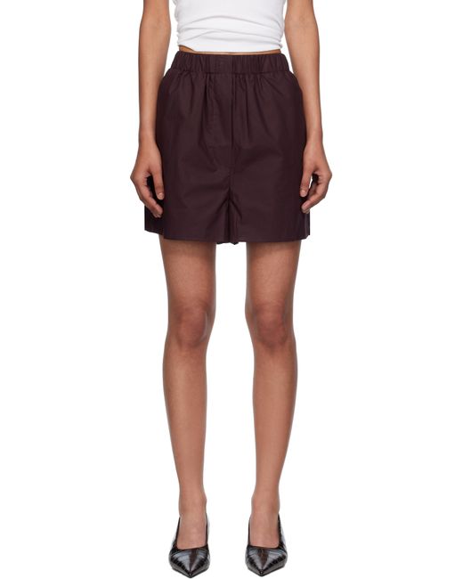 Frankie Shop Red Lui Organic Cotton Boxer Shorts