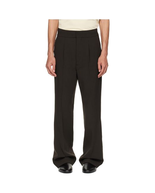 Fear Of God Black Double Weave Wool Tailored Flared Trousers for men