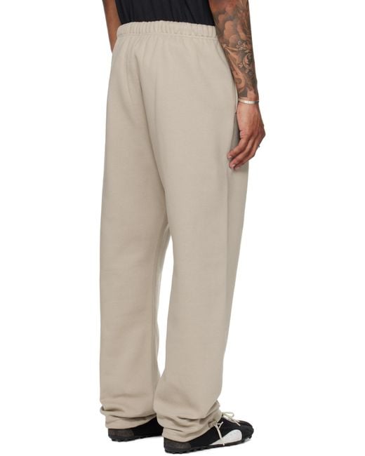 Fear Of God Natural Taupe Relaxed Fleece Sweatpants for men