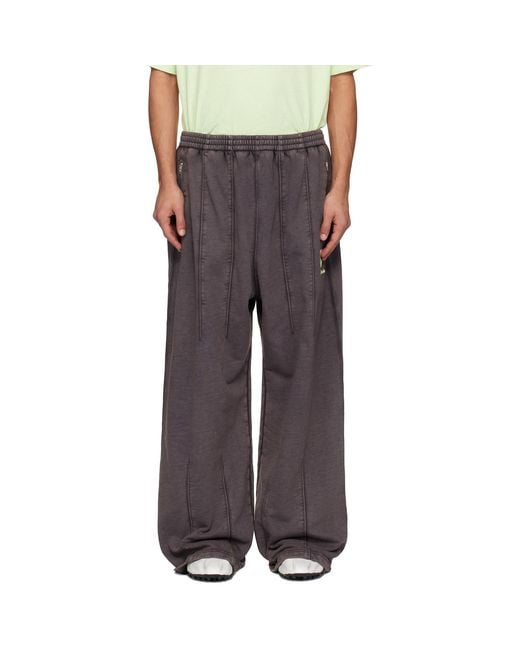 Acne Black Logo Sweatpants for men
