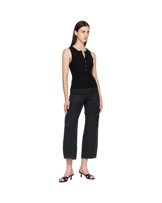 Citizens of Humanity Black Thassos Twisted Seam Utility Trousers