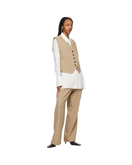 Camilla & Marc White Tan Fernando Vest