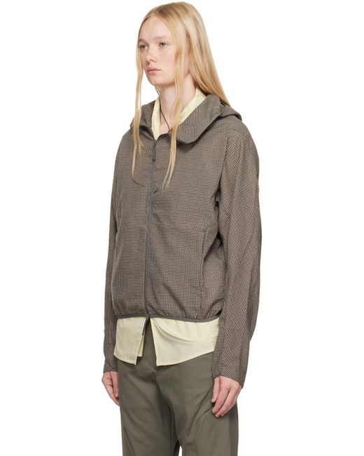 Blouson Technique Brun Post Archive Faction PAF en coloris Multicolor