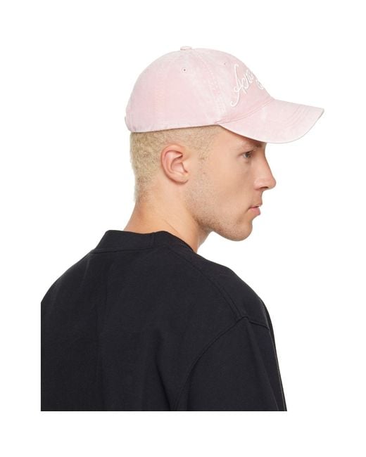 Acne Blue Embroidered Logo Cap for men