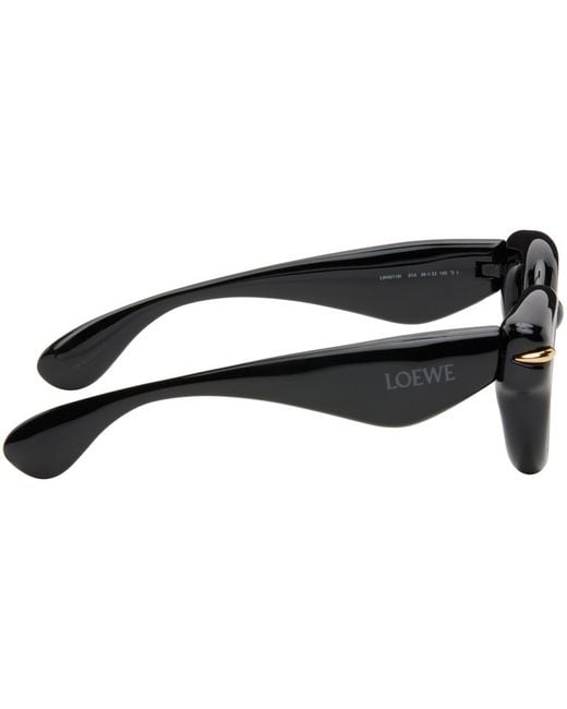Loewe Black Inflated Round Sunglasses for men