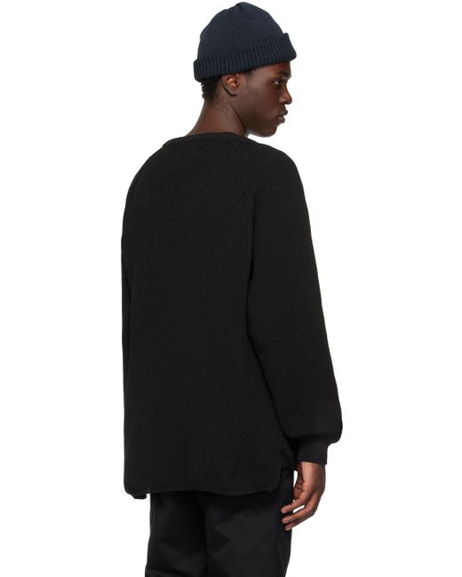 Nanamica Black 5g Sweater for men