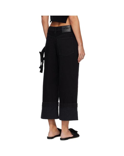 Simone Rocha Black Straight Leg Jeans