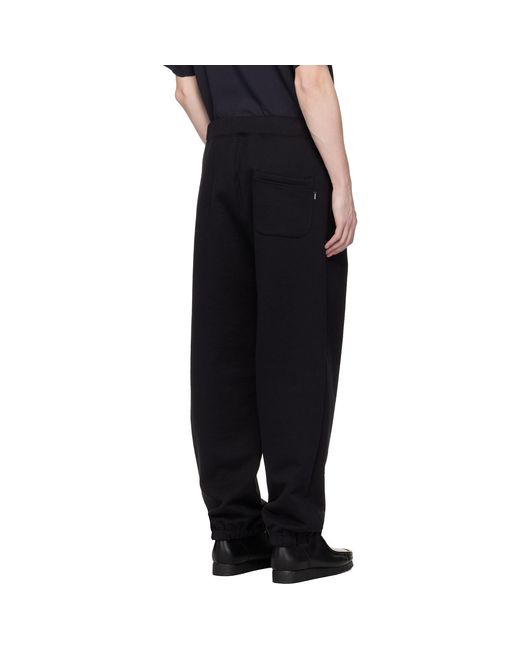 vowels Black Classic Sweatpants for men