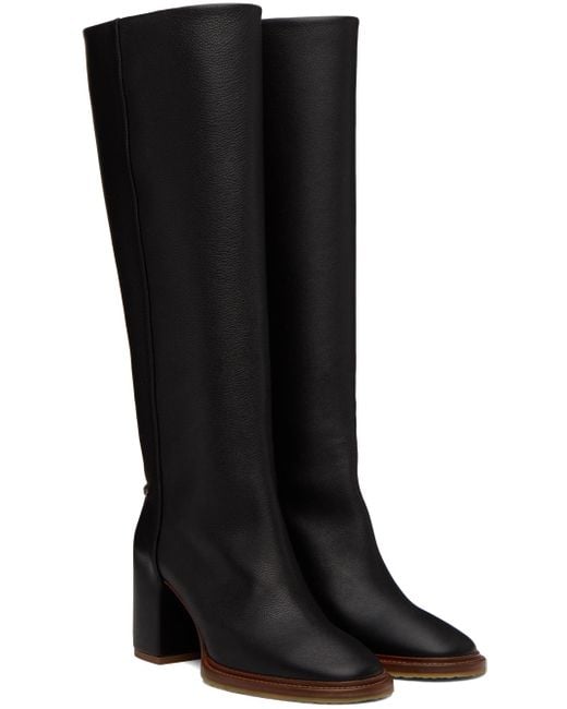 Chloé Black Edith Boots