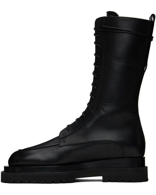 Magda Butrym Black Lace-up Boots