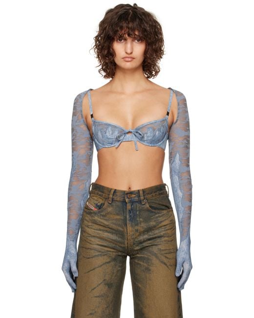 DIESEL Black Savage X Fenty Edition Lace-Bolero Gloves