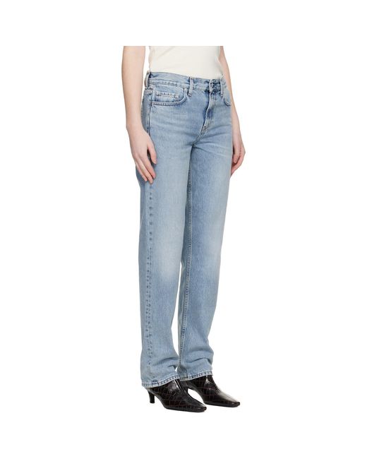 Totême Blue Low Straight Jeans