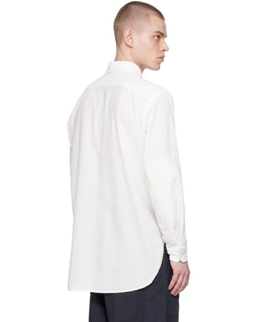 メンズ Engineered Garments Enginee Garments ホワイト ワークシャツ White