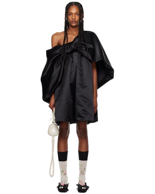 Robe courte noire à boucle surdimensionnée Simone Rocha en coloris Black