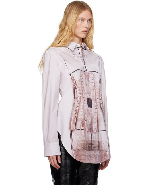 Jean Paul Gaultier ピンク 'The Trompe-L'Œil' Corset シャツ Pink