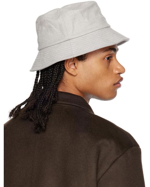 Frankie Shop Black Gray Frankie Bucket Hat for men