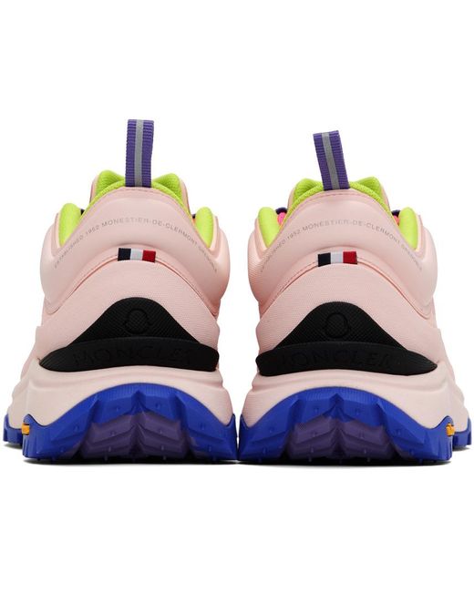 Moncler Black Pink Trailgrip Lite Sneakers