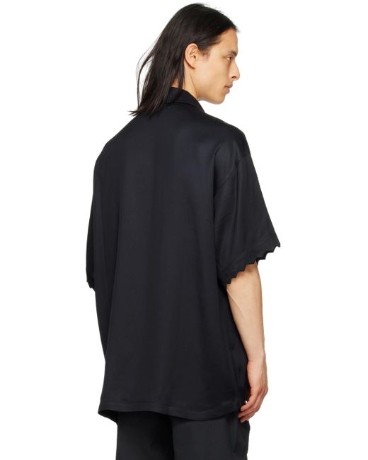 Cornerstone Black Scalloped Shirt for men