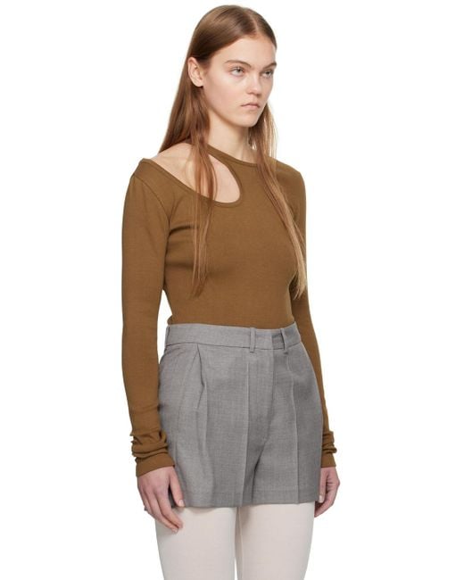 Low Classic Black Curve Hole Long Sleeve T-Shirt