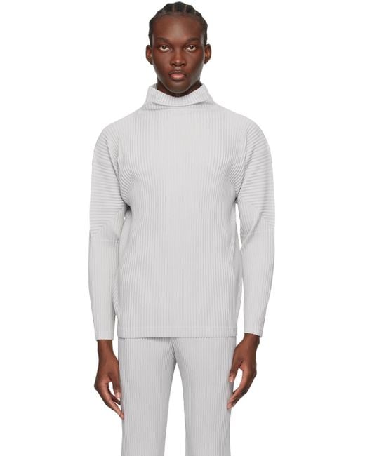 Homme Plisse Issey Miyake BASICS Pleated Turtleneck Top