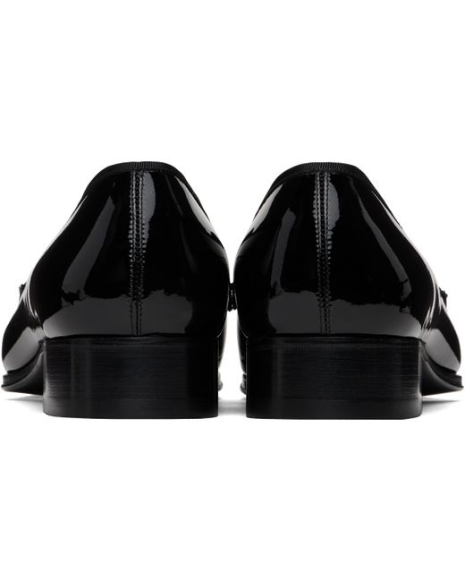 メンズ Tom Ford ブラック Edgar エナメル イブニング ローファー Black