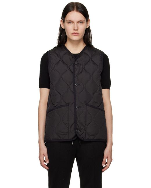 Taion Military Down Vest in Black | Lyst