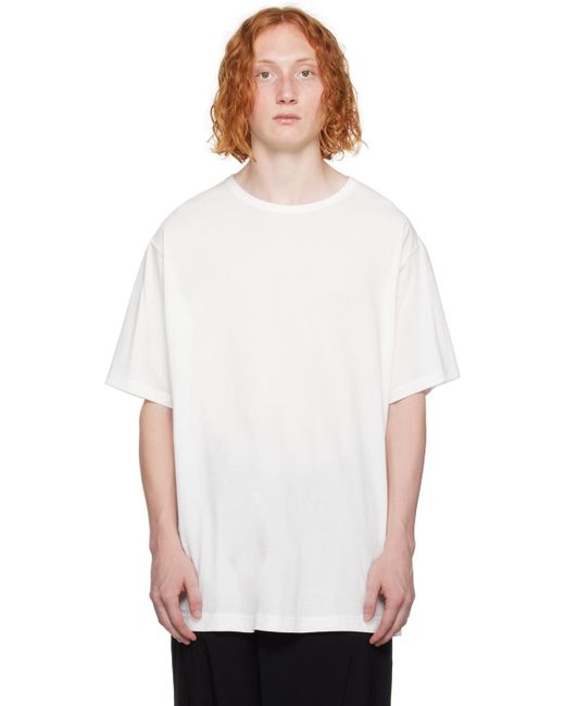 Yohji Yamamoto Off-white Crewneck T-shirt for men