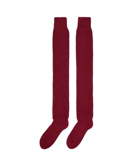 Rick Owens Red Moncler + Hiking Socks