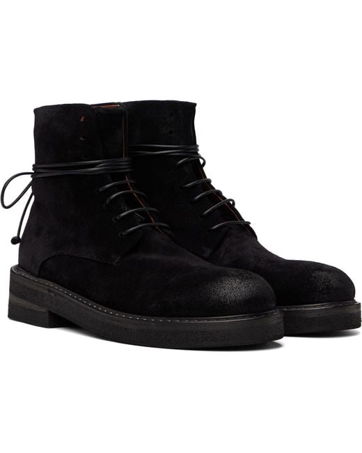Marsèll Black Parrucca Combat Boots for men