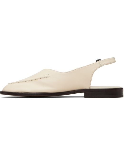 Hereu Black Off- Juliol Slingback Flats
