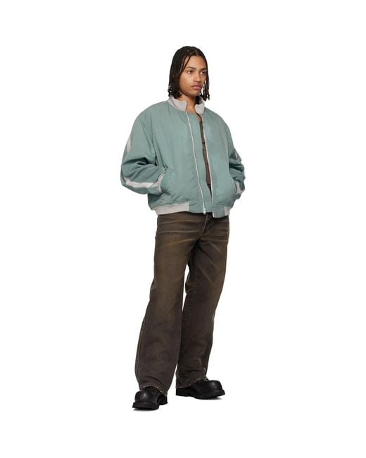 ALEXANDER DIGENOVA Green Rl-Bomber Jacket for men