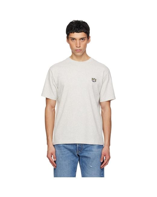 KENZO White Paris Wild Tiger' Embroidered T-Shirt for men