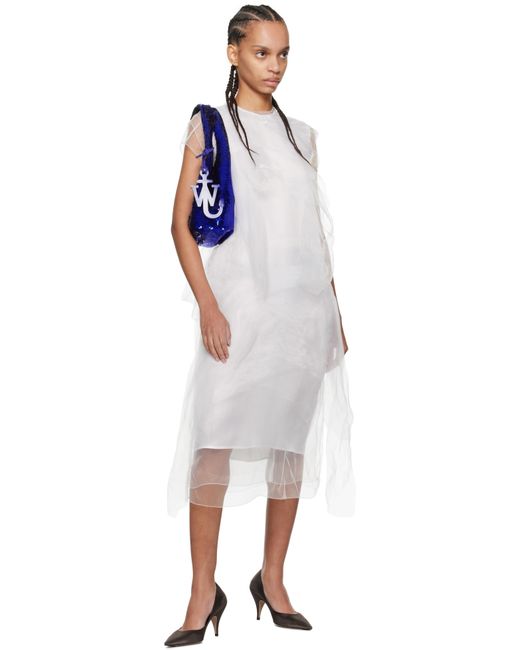 J.W. Anderson パープル ミニ スパンコール ショッパーバッグ Blue