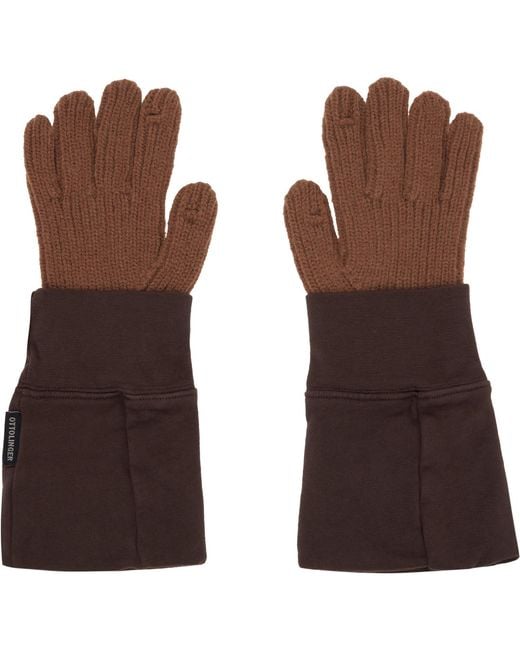 OTTOLINGER Brown Deconstructed Sleeve Glove