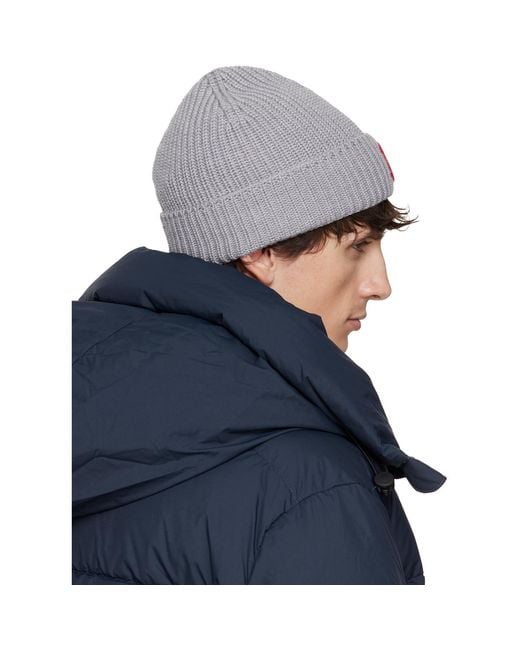 Canada Goose Blue Rib Beanie for men