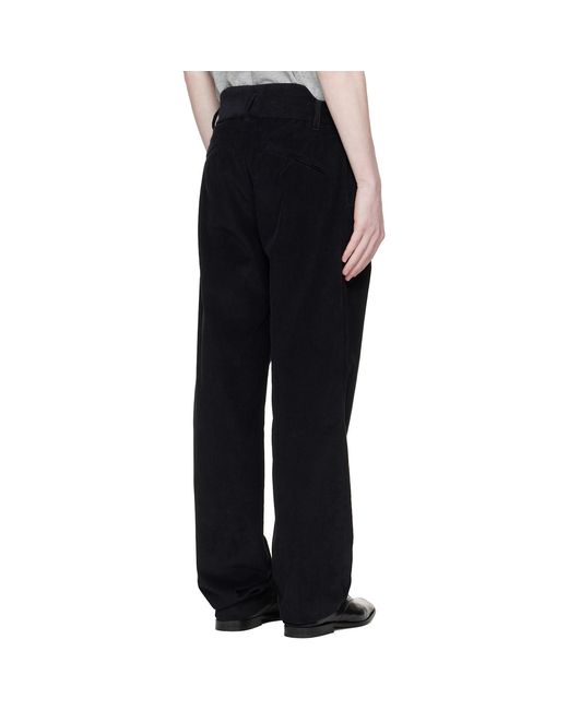 Commission Black Low-Rise Boy Trousers for men