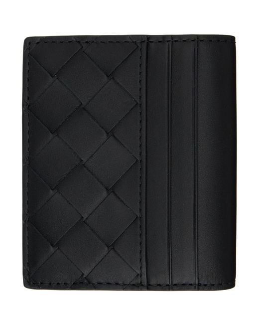 Bottega Veneta Black 15 Bi-Fold Bill Wallet for men