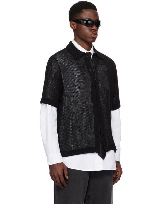 1017 ALYX 9SM Black Button Up Shirt for men