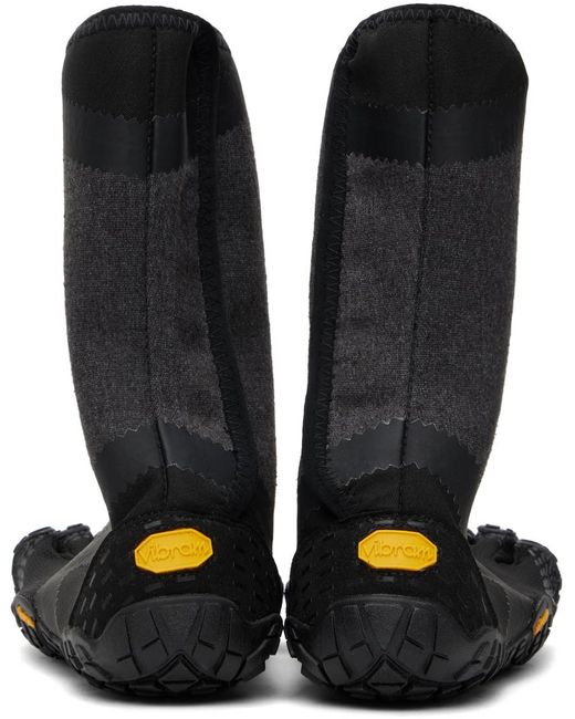 Suicoke Black Vibram Fivefingers Edition Nin-Hi Sneakers for men