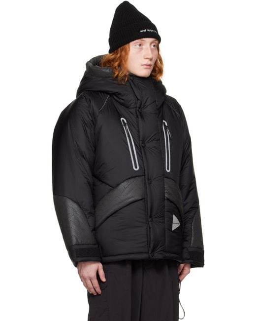 And Wander Black Insulated Jacket for men