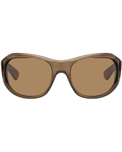 THISTLES Brown 'The Atlas' Sunglasses