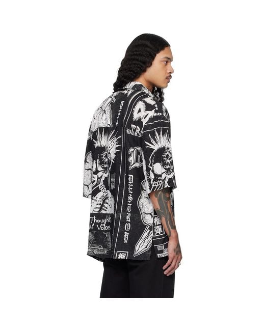 Lu'u Dan Black Short Sleeve Shirt for men