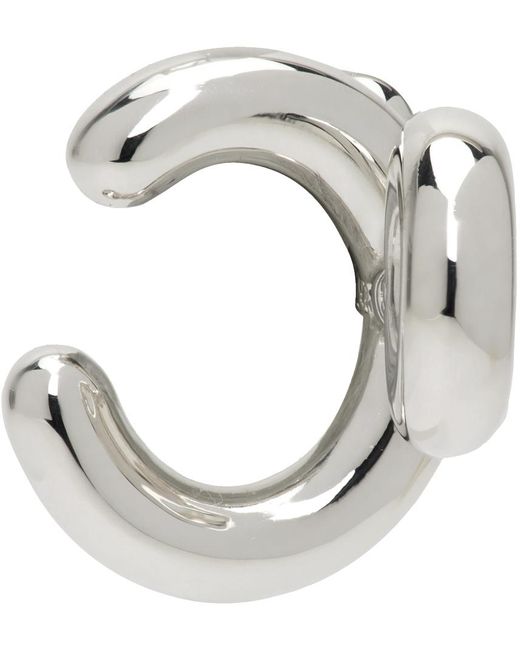 C.Chesnais Metallic Binary Chain Single Ear Cuff