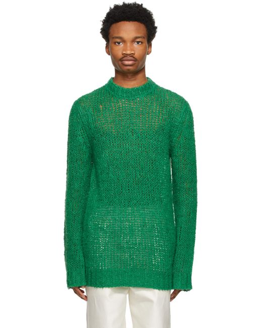 Jil Sander リネン グリーン セーター カラー グリーン メンズ Lyst