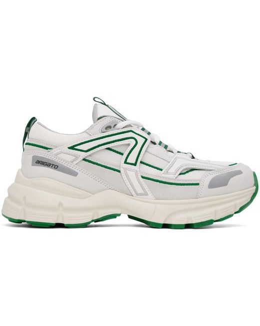 Axel Arigato Black White & Green Marathon R-trail Sneakers