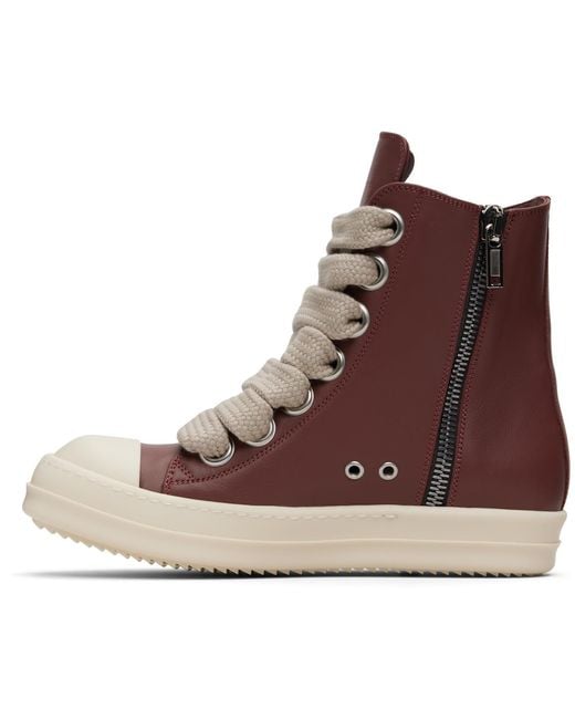 Rick Owens Brown Concordians Jumbolace Sneakers for men