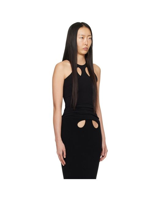 Dion Lee Black Mobius Loop Tank Top