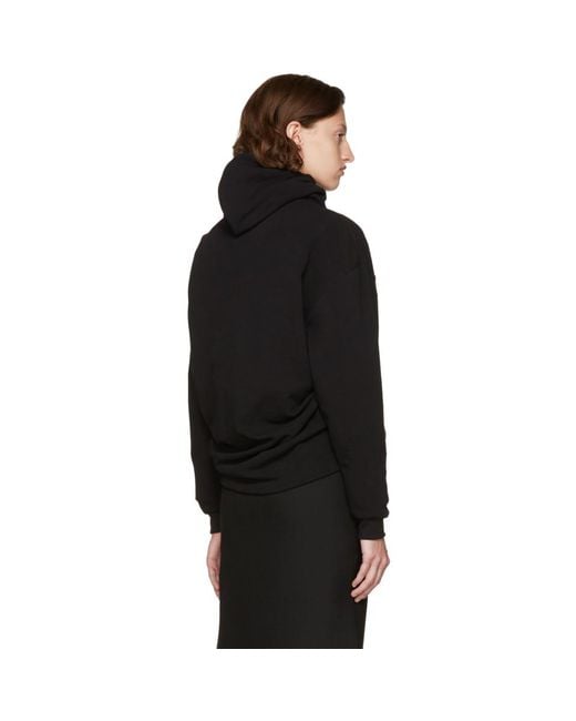 Balenciaga Black 'femme Fatale' Headscarf Hoodie | Lyst