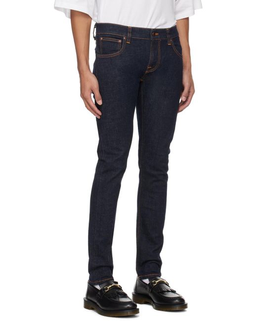 Nudie Jeans Blue Indigo Tight Terry Jeans for men