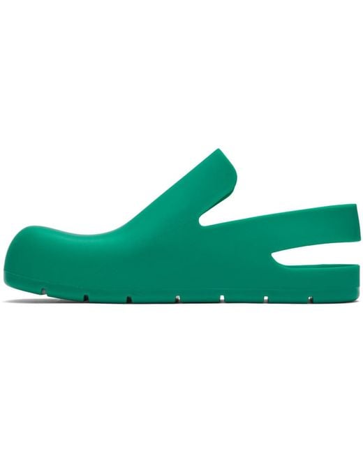 Bottega Veneta Green Puddle Loafers